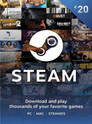 Steam Gift Card 20 EUR - Steam Kľúč