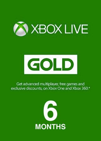 Xbox Live GOLD Subscription Card - 6 mesiacov Xbox Live