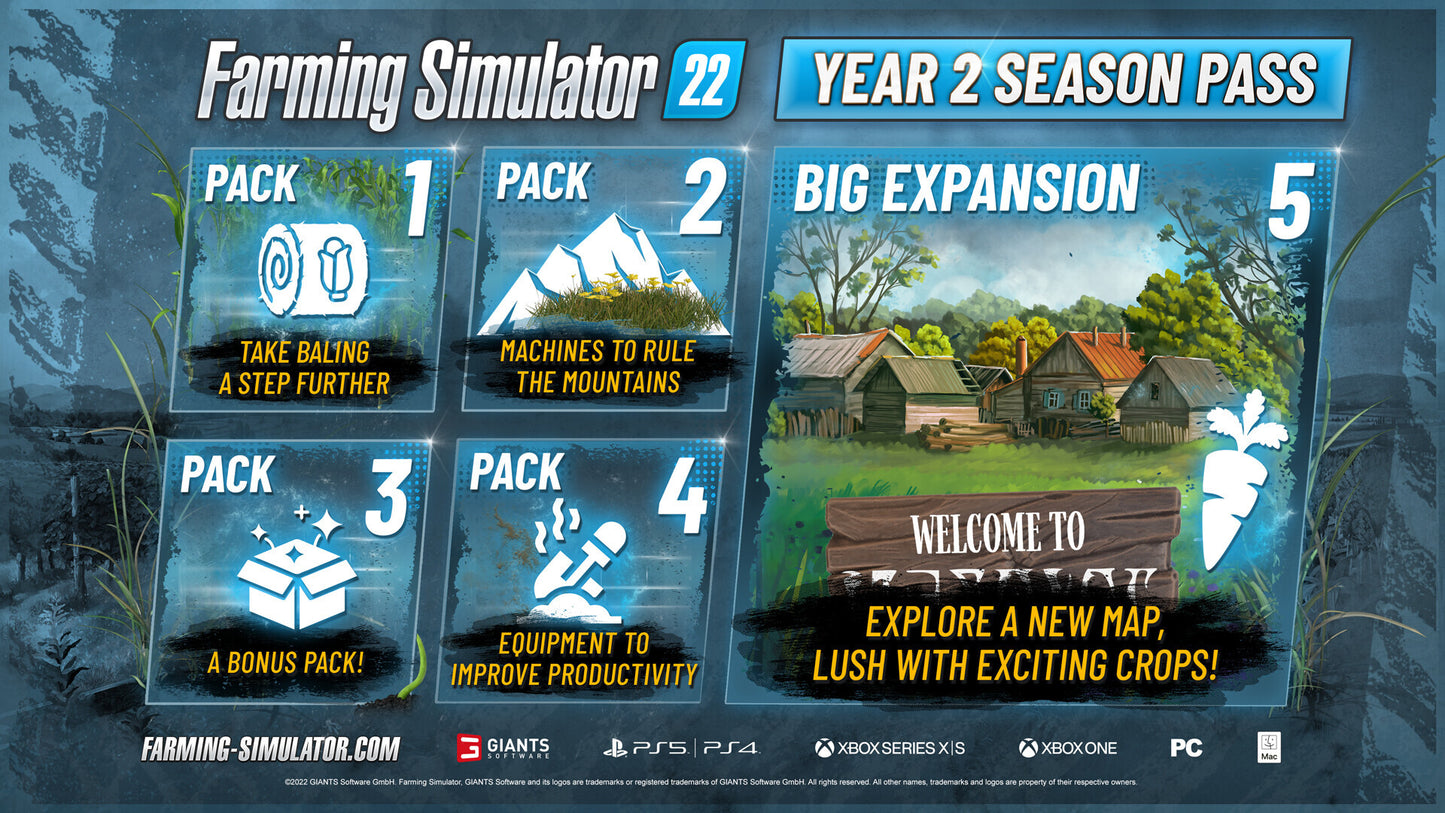 Farming Simulator 22 - Year 2 Season Pass (PC) - Steam Kľúč