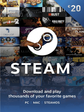 Steam Gift Card 20 EUR - Steam Kľúč