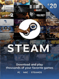 Steam Gift Card 20 EUR - Steam Klíč