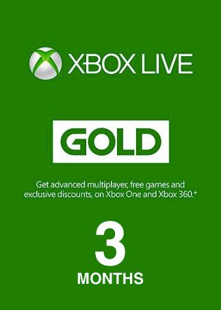 Xbox Live GOLD Subscription Card 3 Months Xbox Live