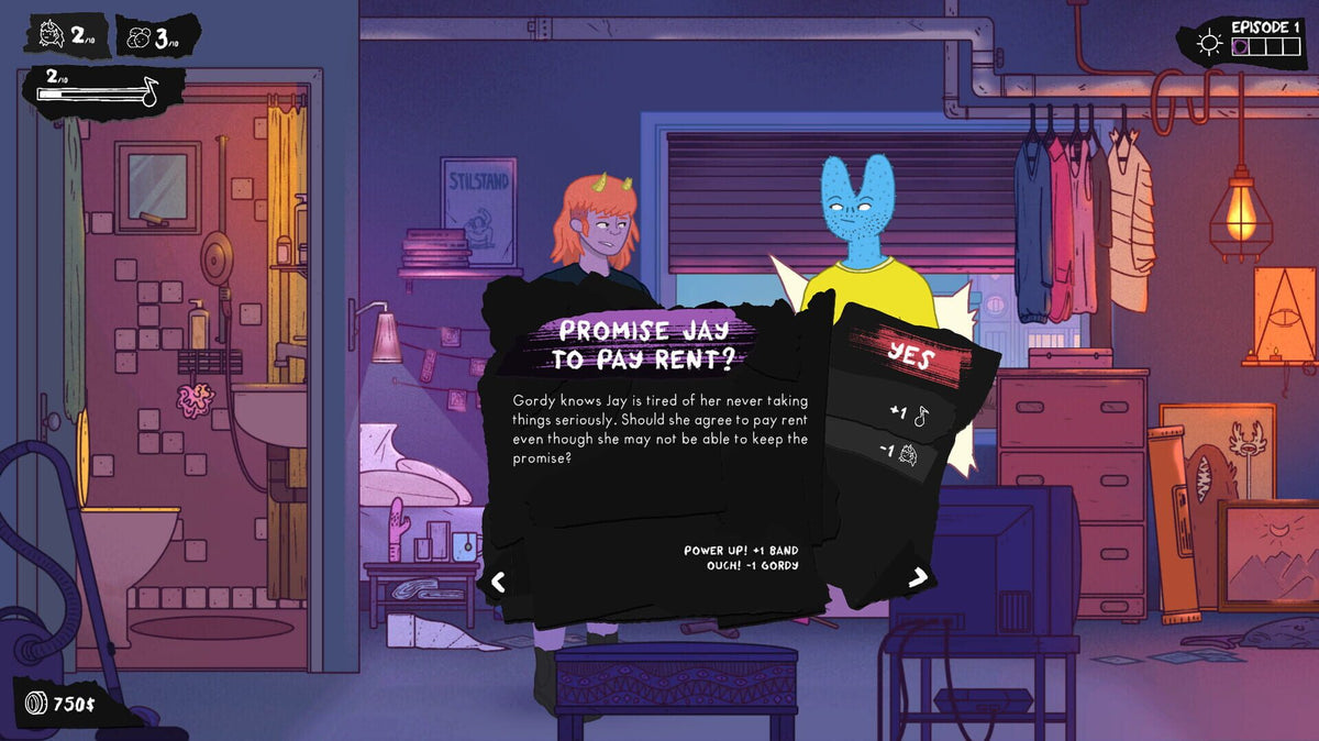 Dead Pets: A Punk Rock Slice of Life Sim - Steam Klíč - ROW – herní záběr (5)